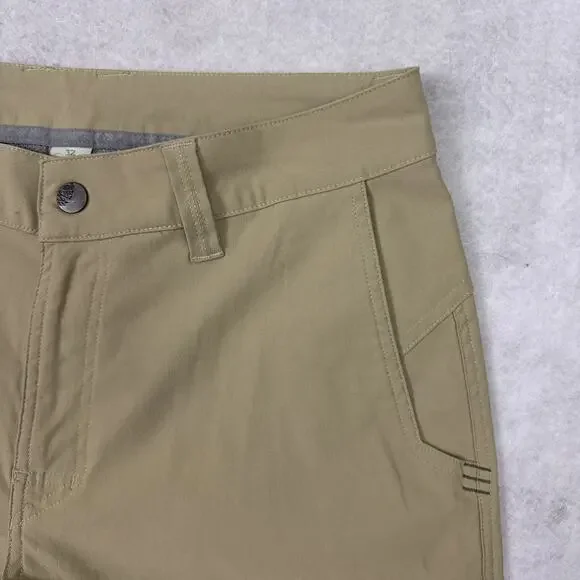Stio Shorts Mens 32 Coburn Chino Tan Nylon Hiking Performance Gorpcore - Picture 7 of 12